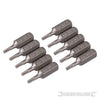 Punte in acciaio cromo vanadio con codolo esagonale 1/4 a taglio - PH - PZ - esagonale - T Silverline