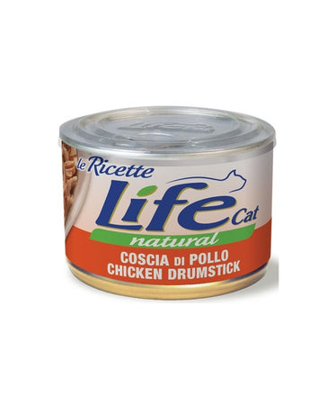Life Cat Natural Le Ricette Scatoletta Coscia di Pollo per Gatti 150gr
