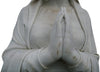 Biscottini Biscottini Statua Madonna di Lourdes marmo 62x45x215 per giardino esterno