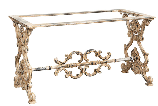 Biscottini Biscottini Base Tavolo in Ghisa Anticata Stabile Robusta Misure 85x44x48 Peso 49