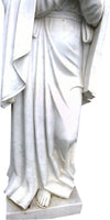Biscottini Biscottini Statua Madonna di Lourdes marmo 62x45x215 per giardino esterno