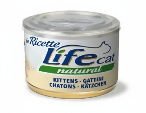 Life Cat Kitten Natural Scatoletta Pollo per Gatti Cuccioli 150gr