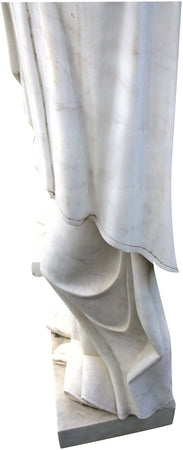 Biscottini Biscottini Statua Madonna di Lourdes marmo 62x45x215 per giardino esterno