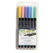 Astuccio 6 Pennarelli Aqua Brush Duo Colori Pastel Lyra