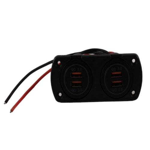 Kit doppio alloggio e prese USB INPUT 12V 2X2.4A Aleyay