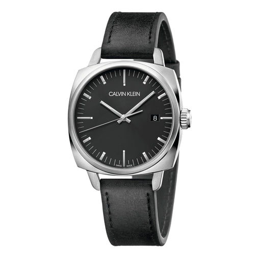Orologio CK CALVIN KLEIN uomo Fraternity data pelle nero
