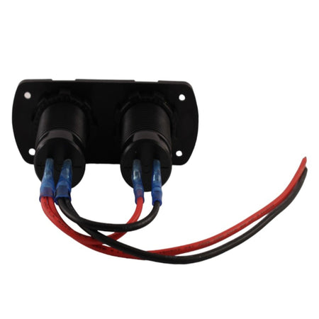 Kit doppio alloggio e prese USB INPUT 12V 2X2.4A Aleyay
