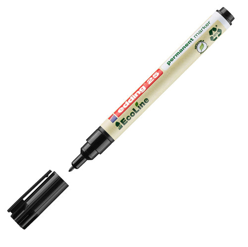 Marcatore Permanente 25 Ecoline Punta Tonda 1.0Mm Nero Edding