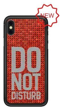 cover iphone xr paillette sequins quote - do not disturb