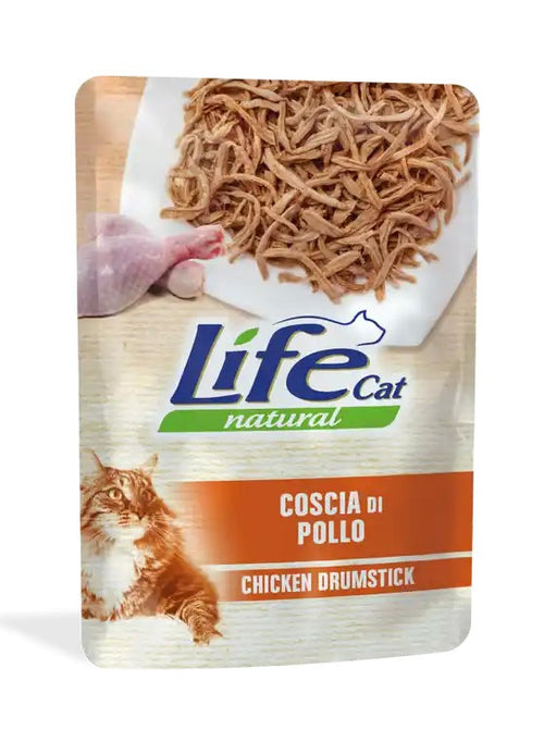 Life Cat Natural Bustina Coscia di Pollo per Gatti 70gr