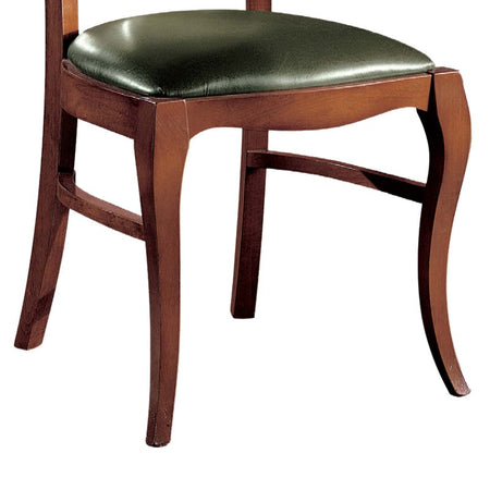 Sedia classica imbottita paglia di vienna legno bassano 50x57x94