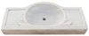 Biscottini Acquaio in marmo bianco L100xPR46xH15 cm Vasca realizzata completamente