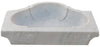 Biscottini Acquaio in marmo bianco L77xPR55xH13 cm Vasca realizzata completamente