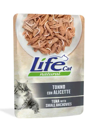 Life Cat Natural Bustina Tonno con Alicette per Gatti 70gr