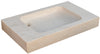 Biscottini Biscottini Acquaio Vasca Marmo Bianco 89x52x13 Lavandino Lavello Fatto a Mano