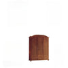 Armadio arte povera 3 porte 3 cassetti sagomato tinta noce 181x61x224