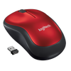 LOGITECH WIRELESS MOUSE M185 OTTICO, USB, COLORE ROSSO