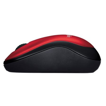 LOGITECH WIRELESS MOUSE M185 OTTICO, USB, COLORE ROSSO