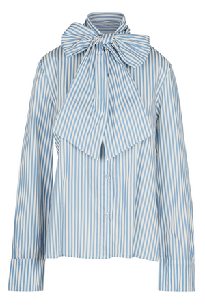 LA FEMME BLANCHE La Femme Blanche - Camicia - 451489 - Bianco/Blu da donna