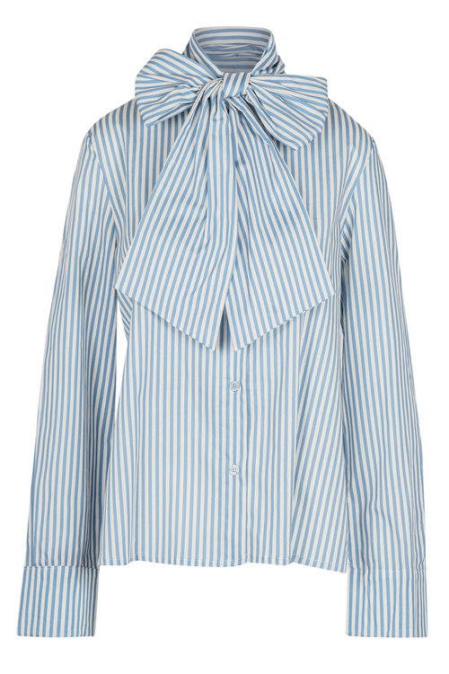 LA FEMME BLANCHE La Femme Blanche - Camicia - 451489 - Bianco/Blu da donna