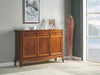 MOBILI 2G - Madia credenza arte povera 3 porte 3 cassetti tinta legno 154x42x102 (1266)