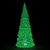 Albero Illuminato In Cristallo, 3 Colori Cambiabili, Grande, per villaggio di Natale