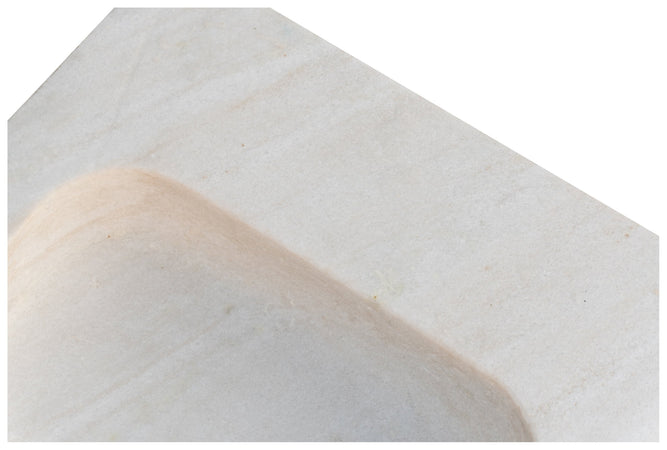 Biscottini Biscottini Acquaio Vasca Marmo Bianco 89x52x13 Lavandino Lavello Fatto a Mano