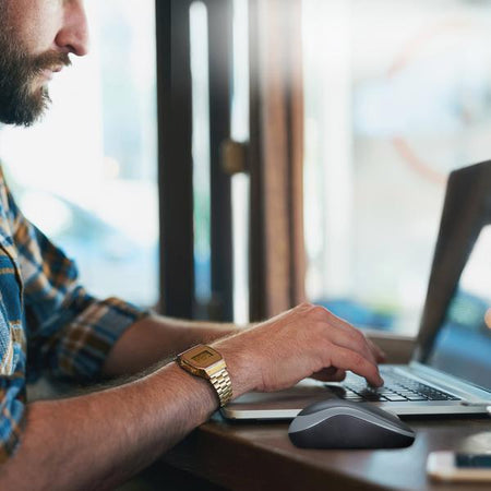 LOGITECH MOUSE WIRELESS M185 FULL-SIZE, OTTICO, USB, GRIGIO