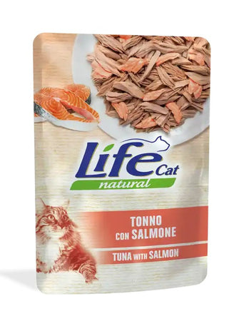 Life Cat Natural Bustina Tonno con Salmone per Gatti 70gr