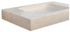 Biscottini Acquaio in marmo bianco L89xPR52xH13 cm Vasca realizzata completamente