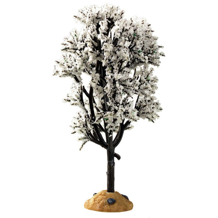 Albero Bianco Biancospino, accessorio villaggio di Natale in Plastica