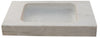 Biscottini Acquaio in marmo bianco L89xPR52xH13 cm Vasca realizzata completamente
