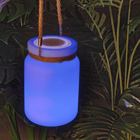 Lampada a led bianca  per uso interno ed esterno Ø 14 a - h 21 cm