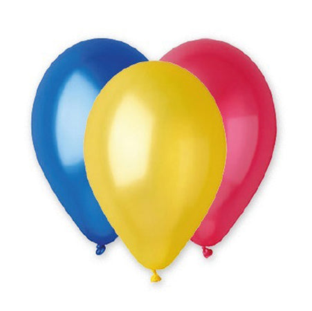 Busta 16 Palloncini D26Cm Metal Assortiti Big Party