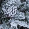 Albero di natale innevato con Pigne Arves in PP Effetto Aghi di Pino + PE Effetto Real Touch +Flock