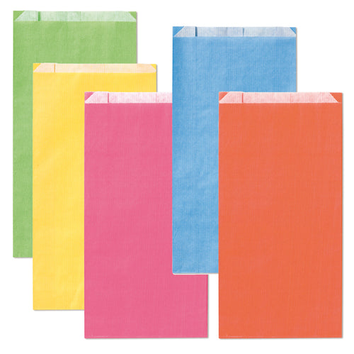 100 Sacchetti A Soffietto 14X28X5Cm Colori Chiari Assortiti Rex Sadoch