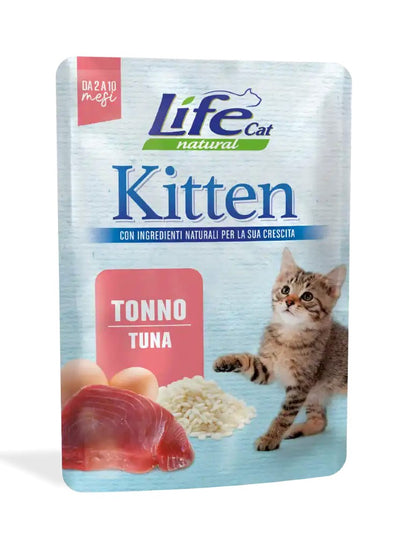 Life Cat Kitten Natural Bustina Tonno per Gatti Cuccioli 70gr