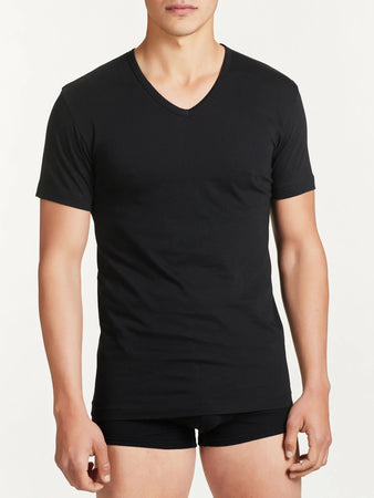 T-Shirt Ragno 601418 - Maglia Scollo a V in Puro Cotone Jersey - Confezione 2 Pezzi