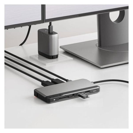 ALOGIC U1CSH-SGR replicatore di porte e docking station per laptop Cablato USB 3.2 Gen 1 [3.1 Gen 1] Type-C Grigio (Alogic USB-C Dual Display Dock - MX2 Lite HDMI Edition)
