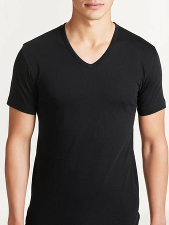T-Shirt Ragno 601418 - Maglia Scollo a V in Puro Cotone Jersey - Confezione 2 Pezzi