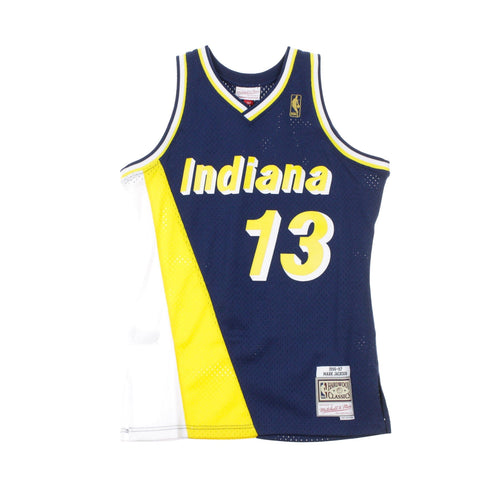 MITCHELL & NESS Canotta Basket Uomo Nba Swingman Jersey Mark Jackson No.13 1996-97 Indpac Road Original Team Colors da uomo