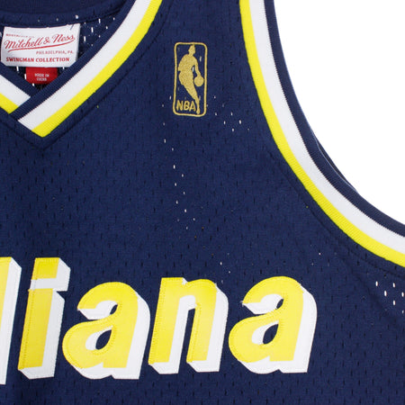 MITCHELL &amp; NESS Canotta Basket Uomo Nba Swingman Jersey Mark Jackson No.13 1996-97 Indpac Road Original Team Colors da uomo