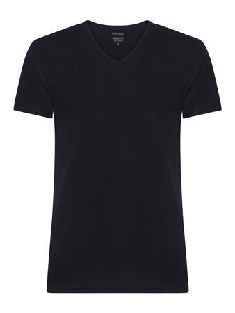T-Shirt Ragno 601418 - Maglia Scollo a V in Puro Cotone Jersey - Confezione 2 Pezzi