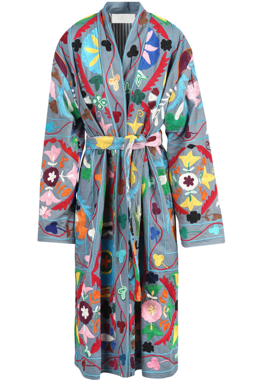LA FEMME BLANCHE La Femme Blanche - Cappotto - 461417 - Fantasia Azzurro da donna