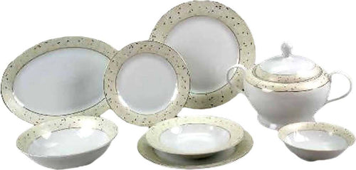 95 pezzi servizio piatti Catherine GOLD art ELE 720444 Cose di Casa Servizio per la tavola da 95 pezzi con servizio the e caffè servizio piatti L'Orchidea - Siderno, Commerciovirtuoso.it