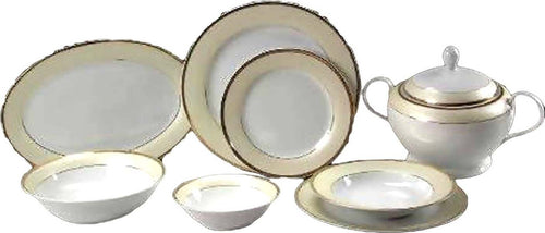 95 pezzi servizio piatti Mariella GOLD art ELE 720437 Cose di Casa Servizio per la tavola da 95 pezzi con servizio the e caffè servizio piatti L'Orchidea - Siderno, Commerciovirtuoso.it