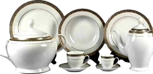 95 pezzi servizio piatti Rococò Cose di Casa art TRE 729420 Servizio per la tavola da 95 pezzi con servizio the e caffè Servizio piatti L'Orchidea - Siderno, Commerciovirtuoso.it
