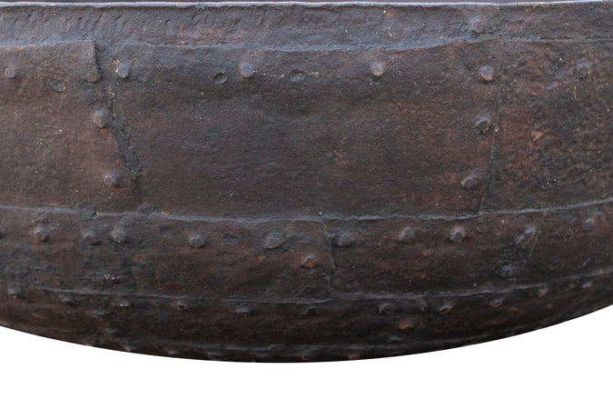 Biscottini Biscottini Crogiolo Contenitore Ferro Battuto 128x36 Giardino Arredo Vintage