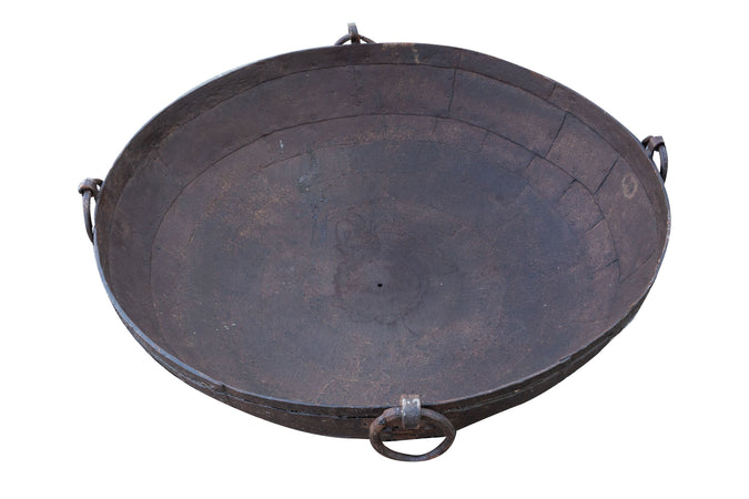 Biscottini Biscottini Crogiolo Contenitore Ferro Battuto 128x36 Giardino Arredo Vintage