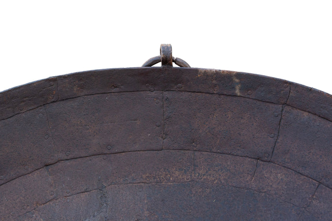 Biscottini Biscottini Crogiolo Contenitore Ferro Battuto 128x36 Giardino Arredo Vintage